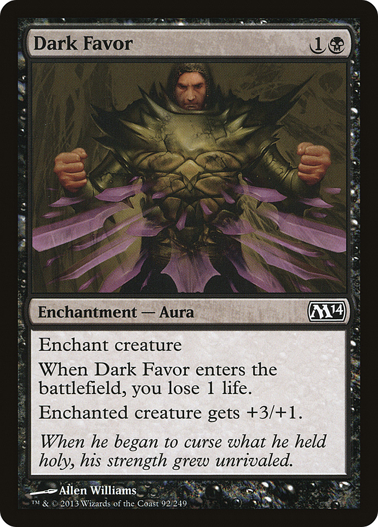 Dark Favor (M14-092) [Magic 2014]