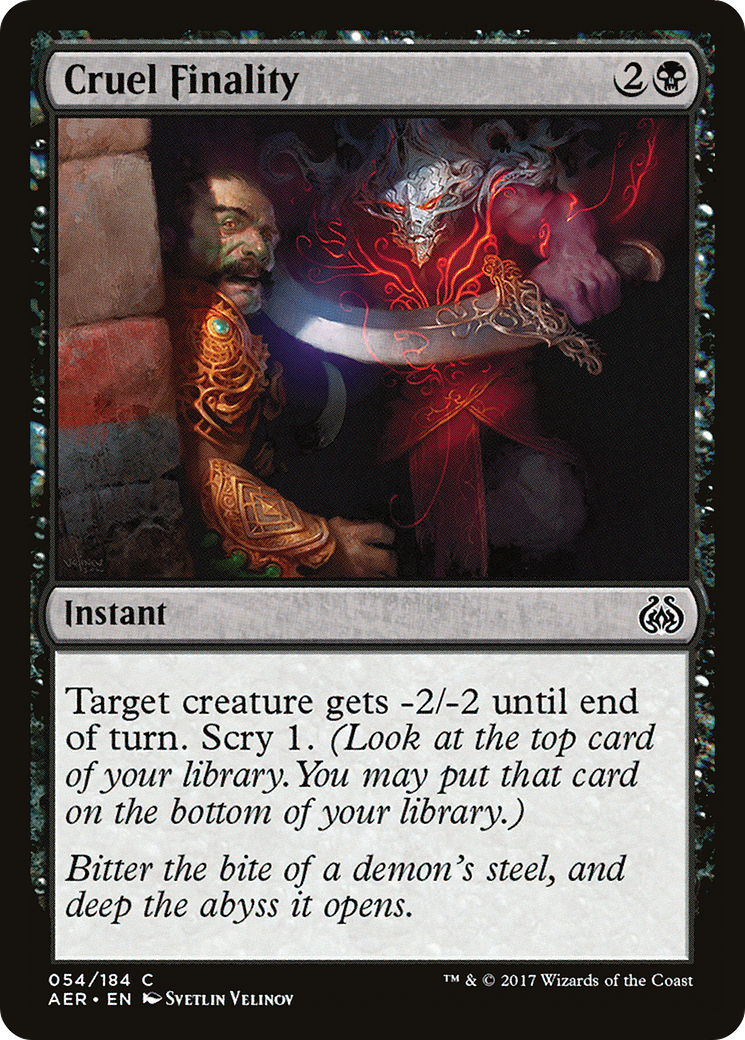 Cruel Finality (AER-054) [Aether Revolt] Foil