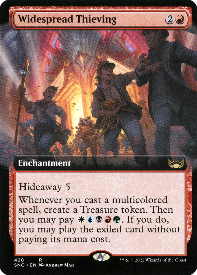 Widespread Thieving (Extended Art) (SNC-428) [Streets of New Capenna] Foil