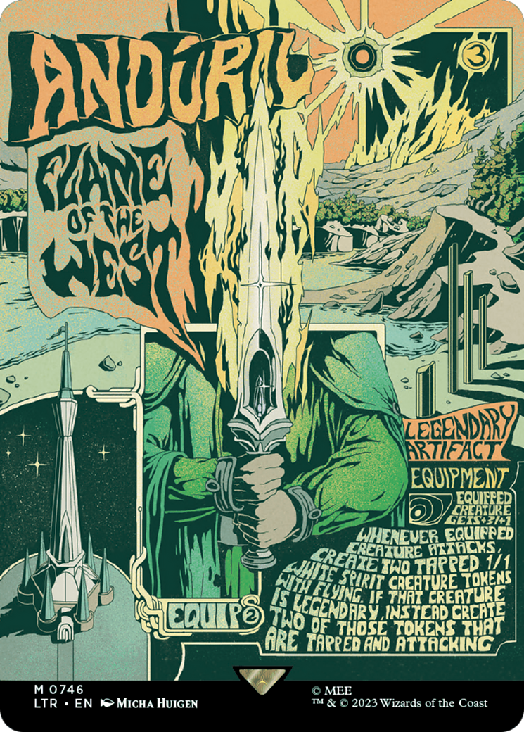 Anduril, Flame of the West (Borderless Poster) (LTR-746) [The Lord of the Rings: Tales of Middle-earth] Foil