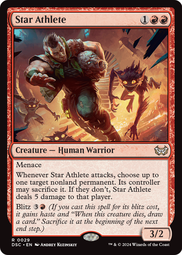 Star Athlete (DSC-029) [Duskmourn: House of Horror Commander]