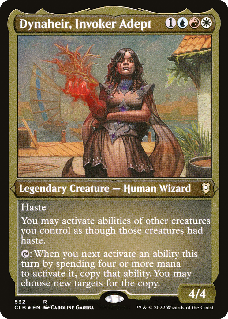 Dynaheir, Invoker Adept (Foil Etched) (CLB-532) [Commander Legends: Battle for Baldur's Gate] Foil