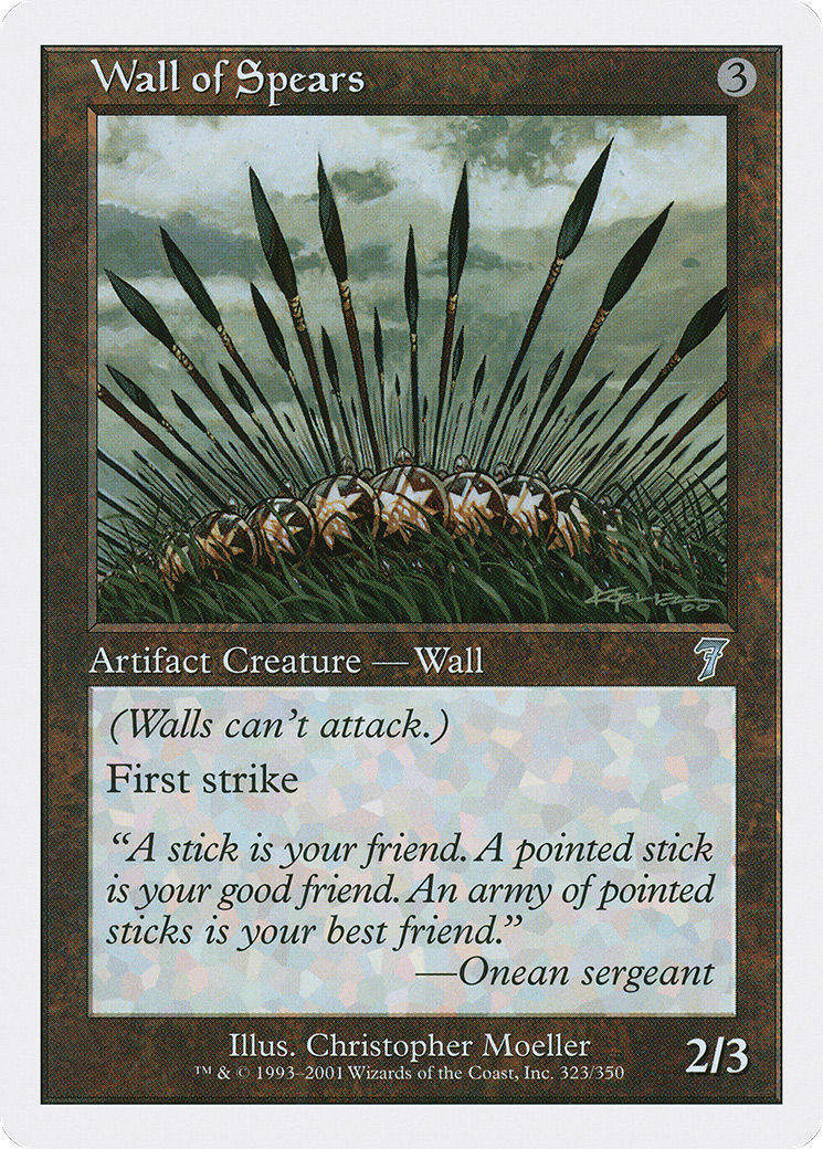 Wall of Spears (7ED-323) [7th Edition] Foil