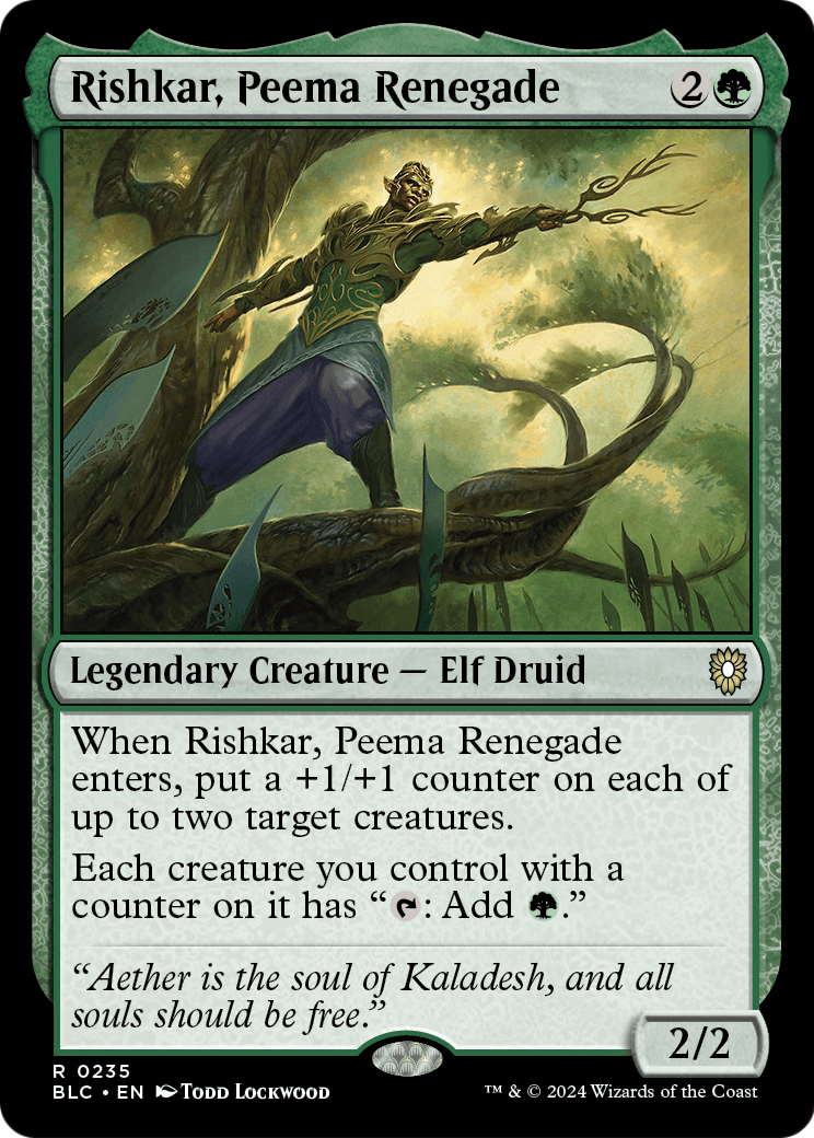 Rishkar, Peema Renegade (BLC-235) [Bloomburrow Commander]