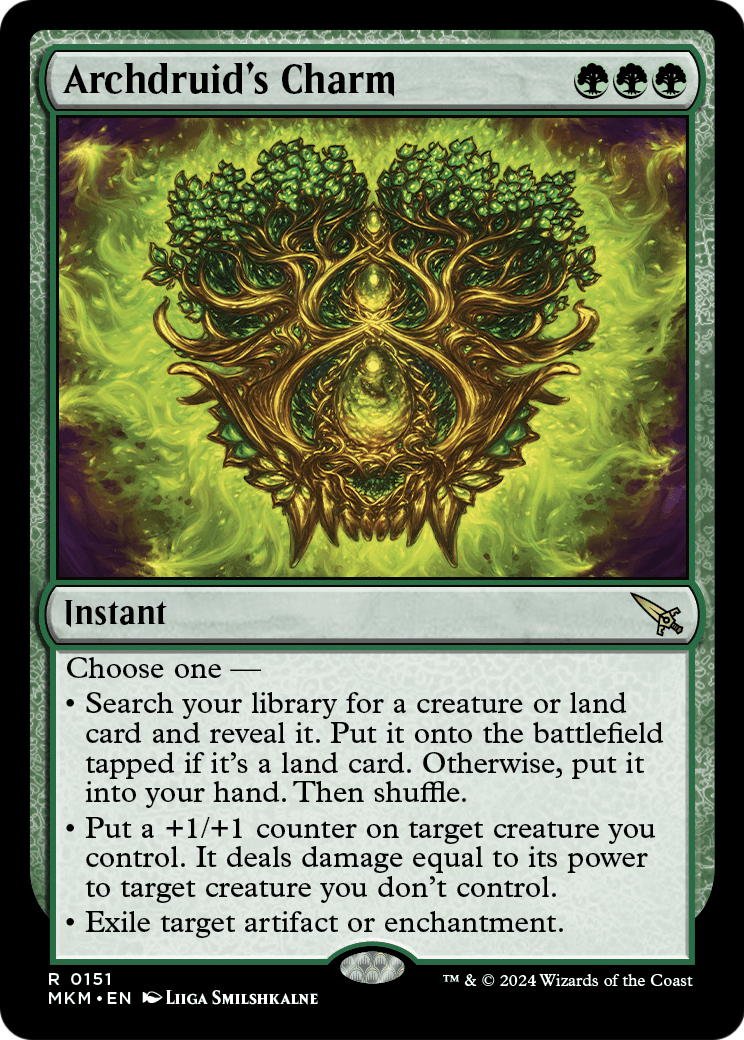 Archdruid's Charm (MKM-151) [Murders at Karlov Manor] Foil