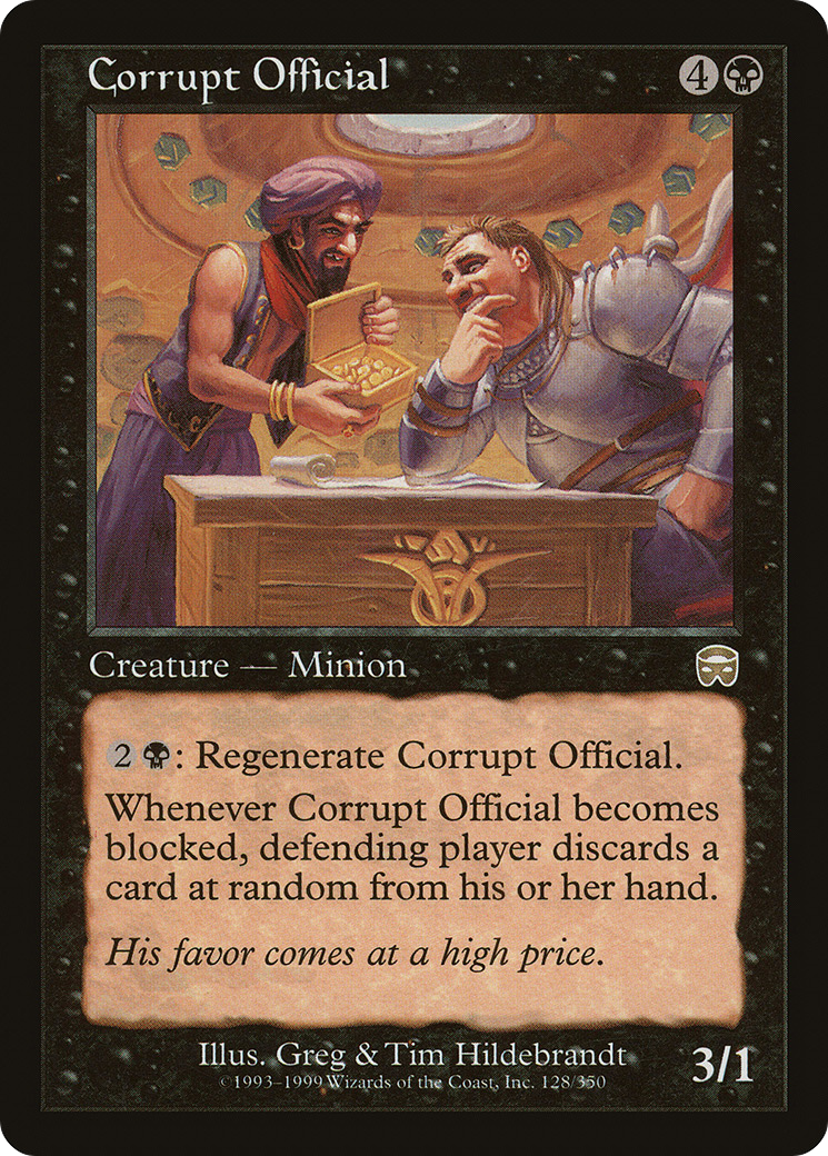 Corrupt Official (MMQ-128) [Mercadian Masques]