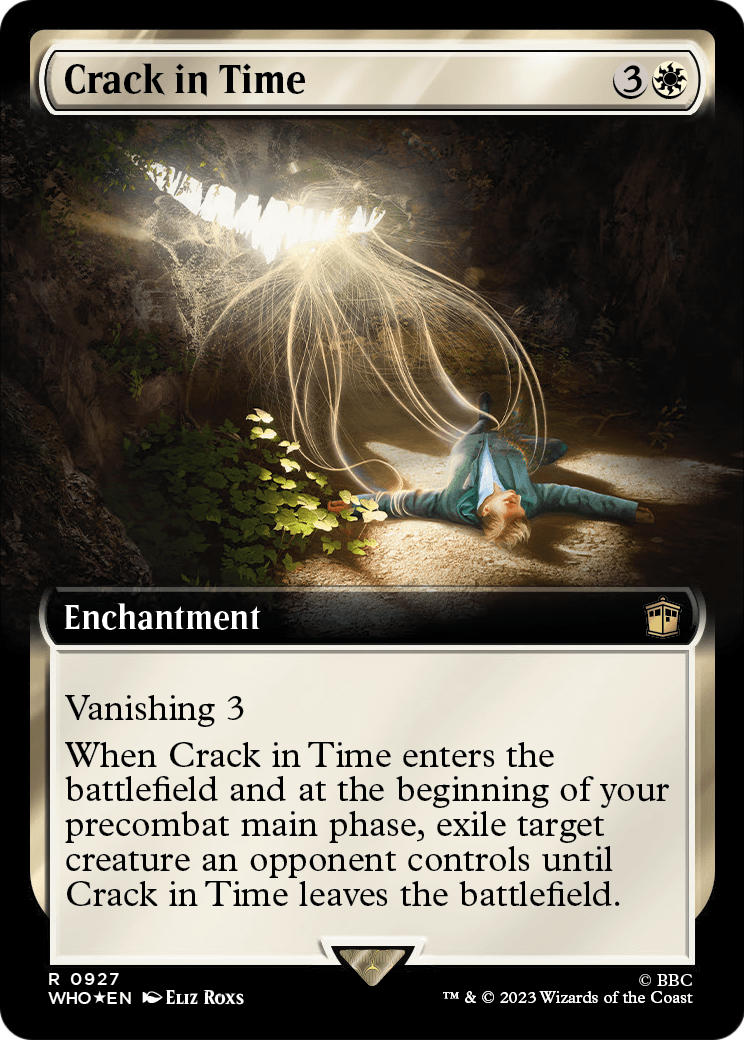 Crack in Time (Extended Art) (Surge Foil) (WHO-927) [Doctor Who] Foil