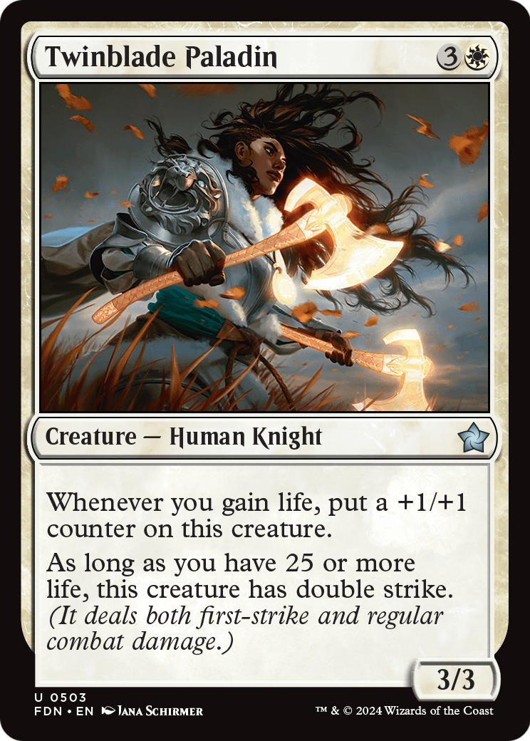 Twinblade Paladin (FDN-503) [Foundations]