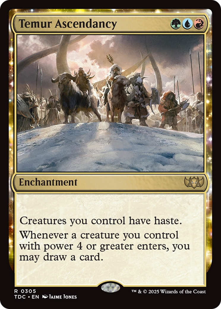 Temur Ascendancy (TDC-305) [Commander: Tarkir: Dragonstorm]