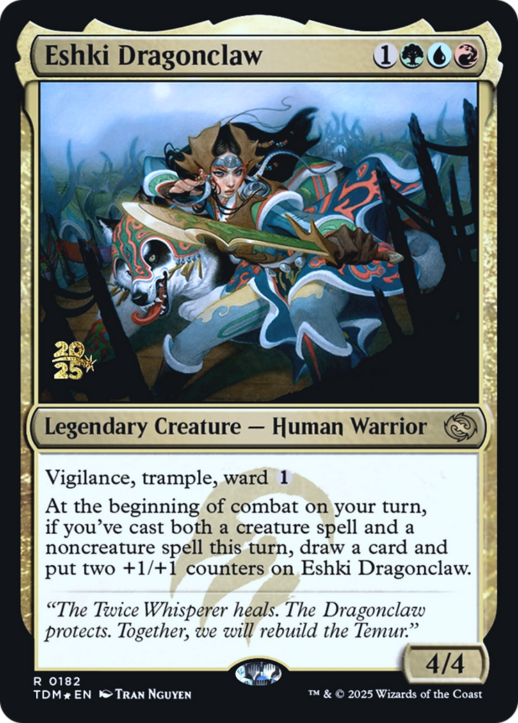 Eshki Dragonclaw (PRE-182) [Prerelease Cards] Foil