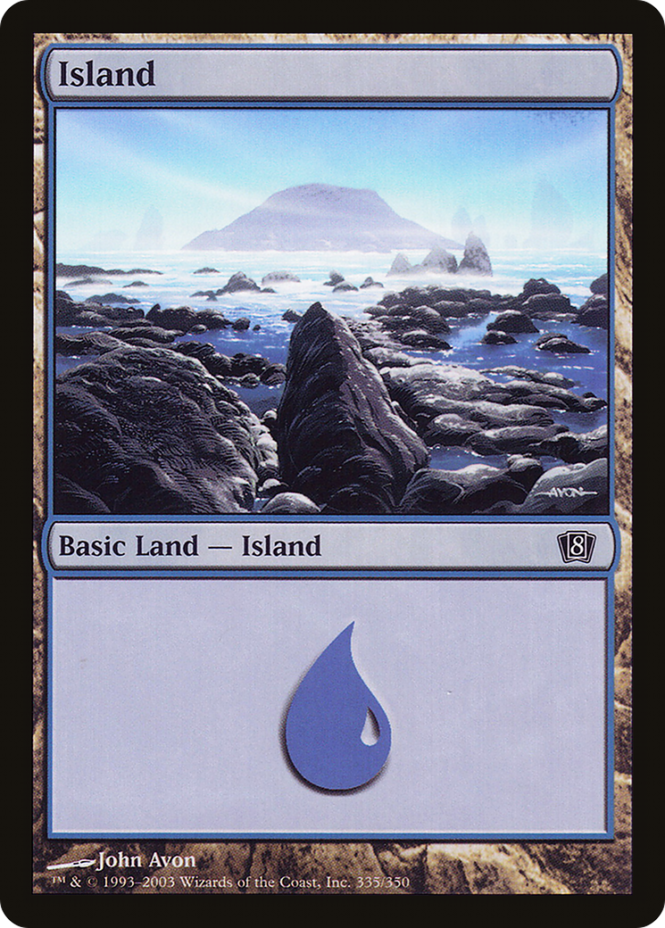 Island (8ED-335) [8th Edition] Foil
