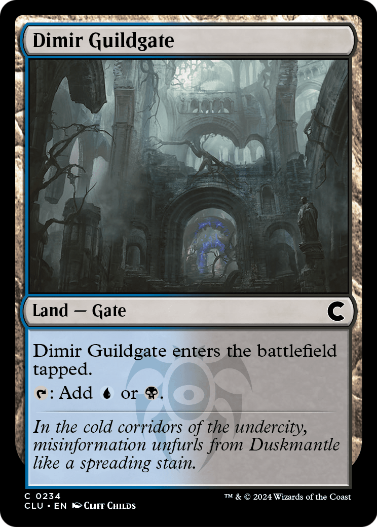 Dimir Guildgate (CLU-234) [Ravnica: Clue Edition]