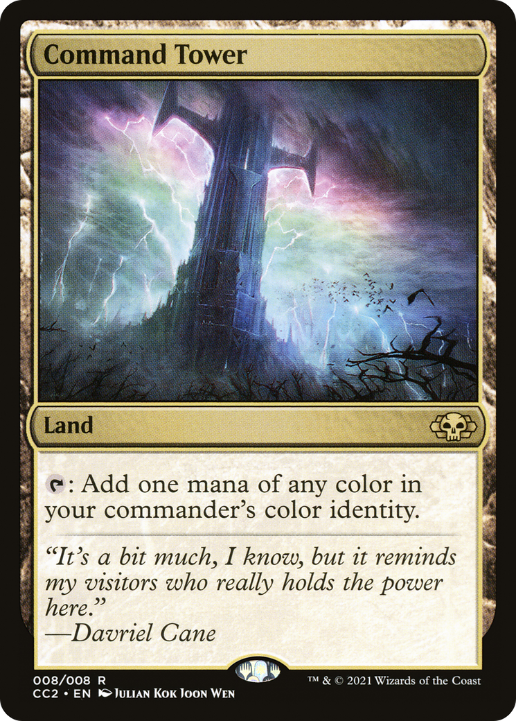 Command Tower (CC2-008) [Commander Collection: Black] Foil