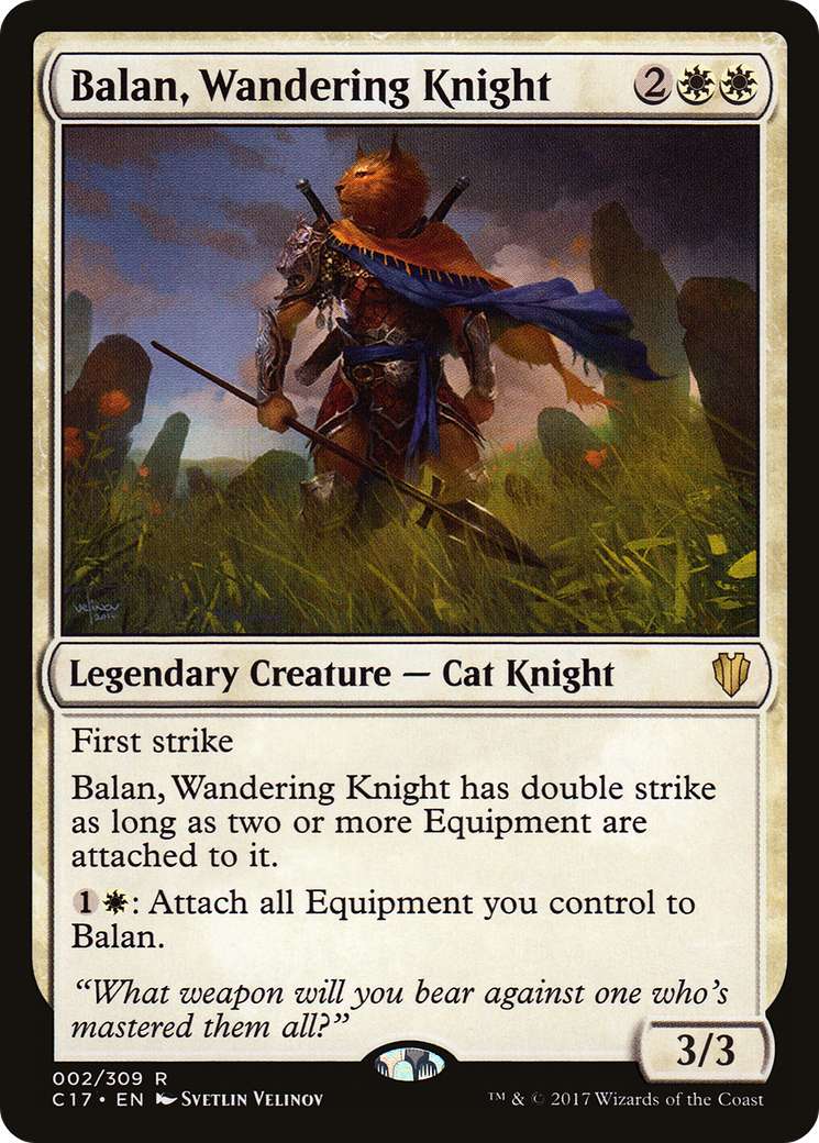 Balan, Wandering Knight (C17-002) [Commander 2017]