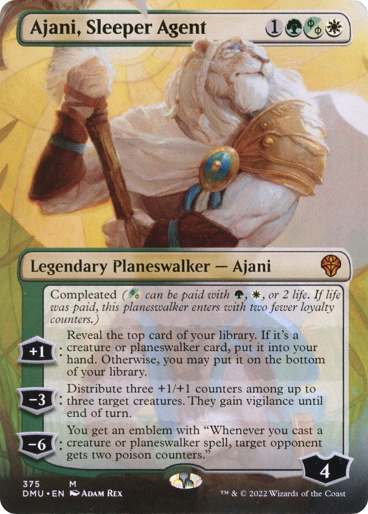 Ajani, Sleeper Agent (DMU-375) (Borderless) [Dominaria United]