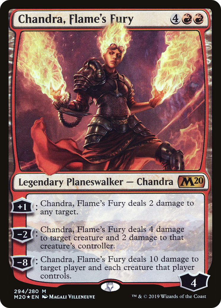 Chandra, Flame's Fury (M20-294) [Core Set 2020] Foil
