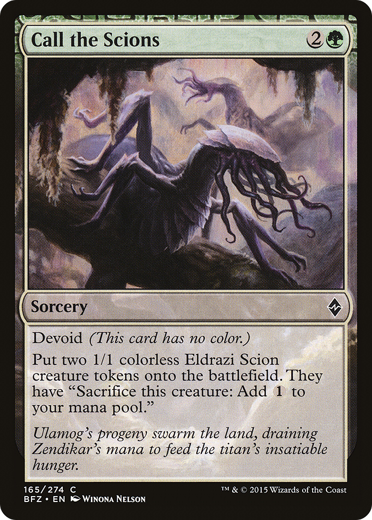 Call the Scions (BFZ-165) [Battle for Zendikar] Foil
