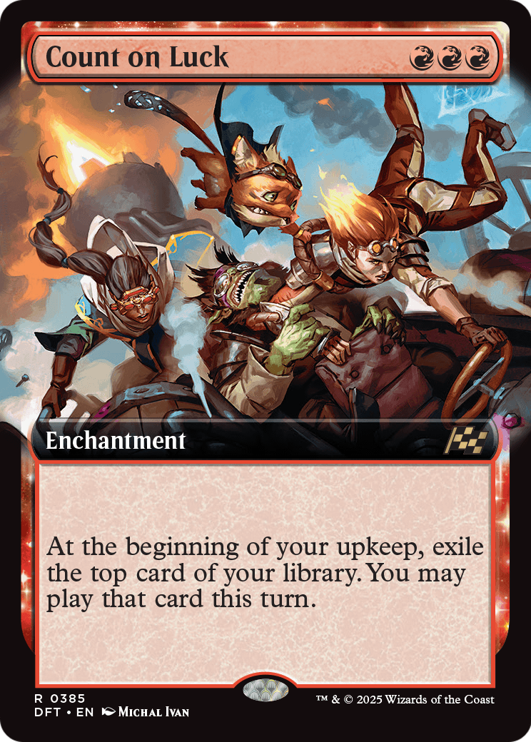 Count on Luck (Extended Art) (DFT-385) [Aetherdrift]