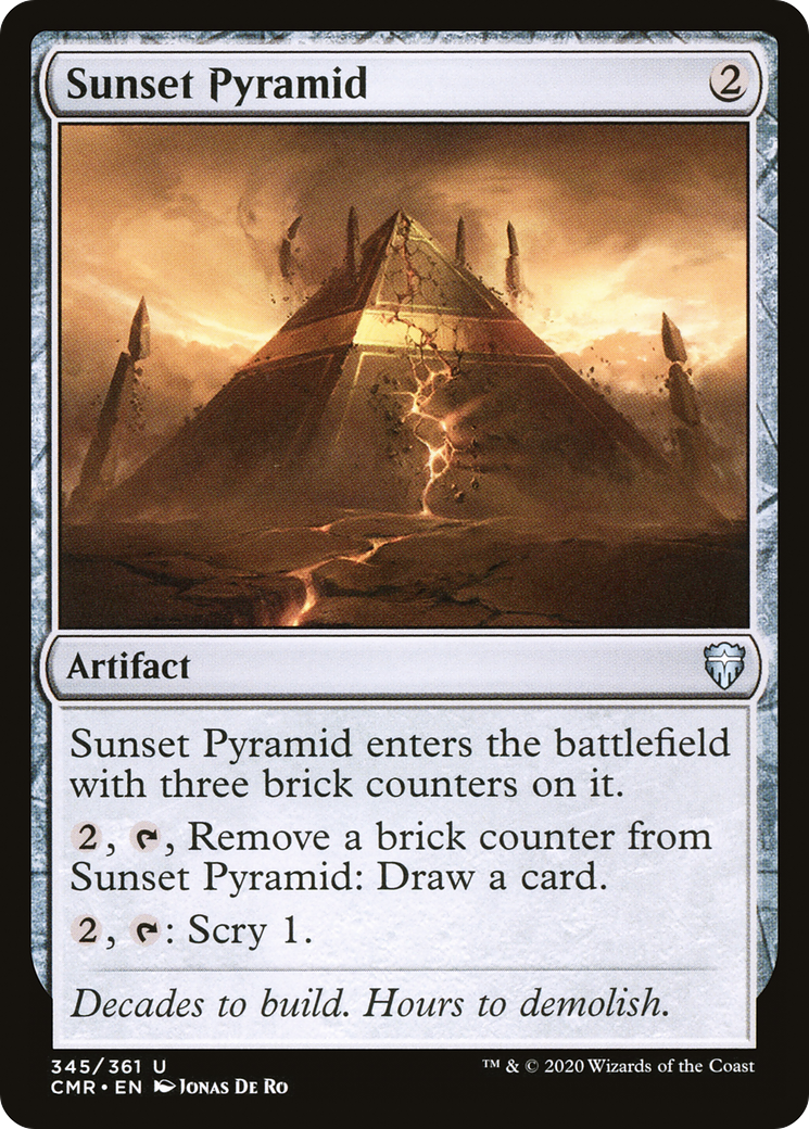 Sunset Pyramid (CMR-345) [Commander Legends] Foil