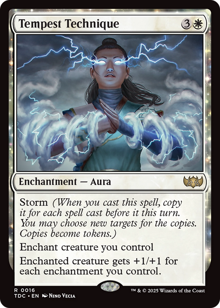 Tempest Technique (TDC-016) [Commander: Tarkir: Dragonstorm]