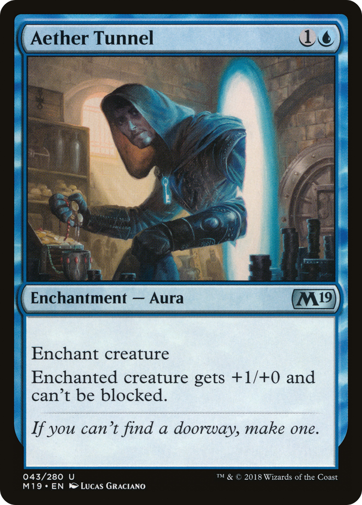 Aether Tunnel (M19-043) [Core Set 2019] Foil