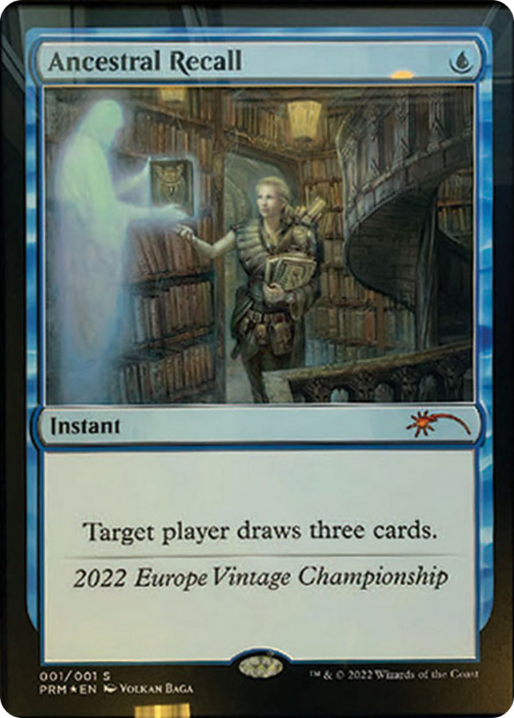 Ancestral Recall (OVNT-2022C) [Vintage Championship]