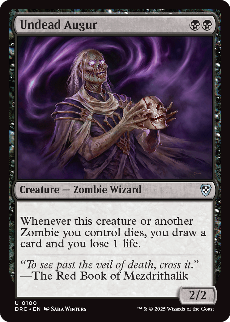 Undead Augur (DRC-100) [Commander: Aetherdrift]