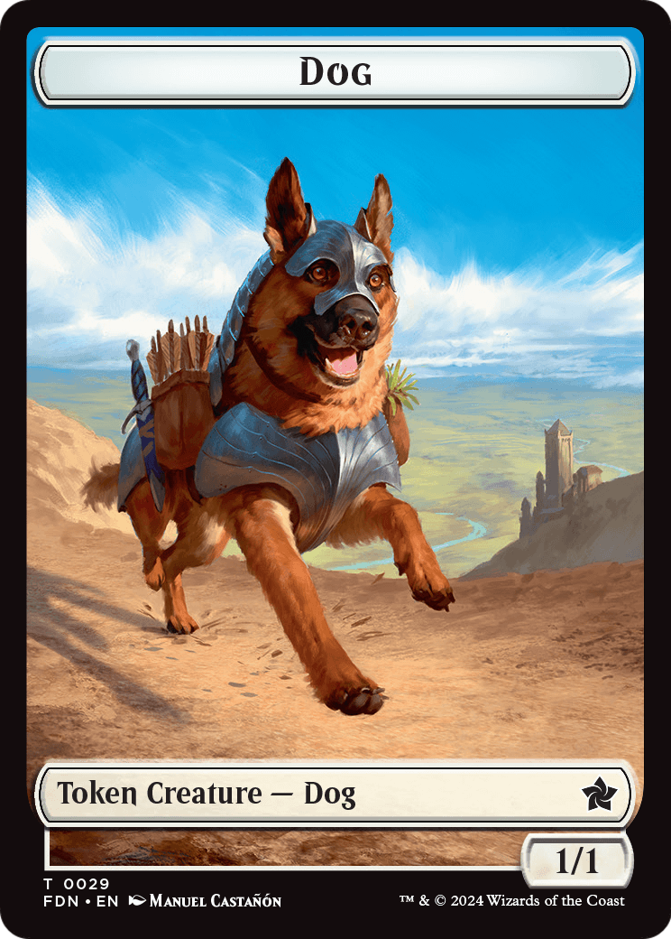 Dog (TFDN-029) [Foundations Tokens] Foil
