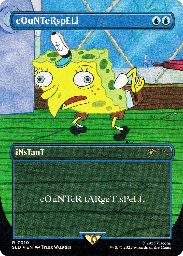 Counterspell (SLD-7010) (Borderless) [Secret Lair Drop] Foil