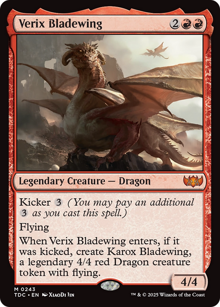 Verix Bladewing (TDC-243) [Commander: Tarkir: Dragonstorm]