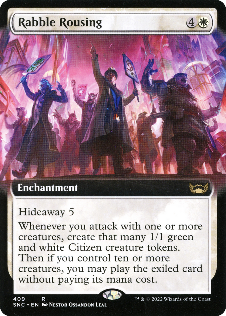Rabble Rousing (Extended Art) (SNC-409) [Streets of New Capenna] Foil