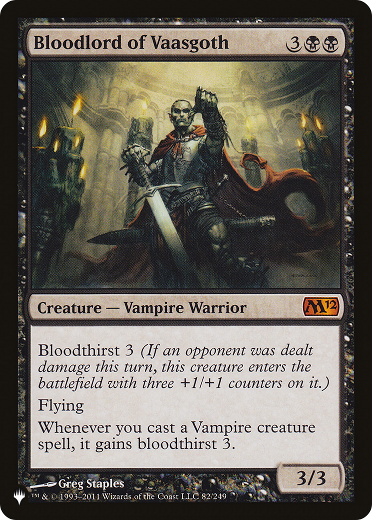 Bloodlord of Vaasgoth (LIST-M12-82) [The List]