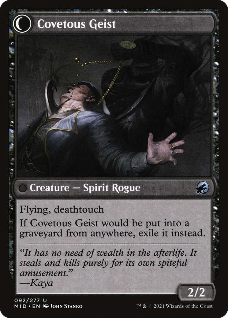 Covert Cutpurse (MID-092) [Innistrad: Midnight Hunt] Foil