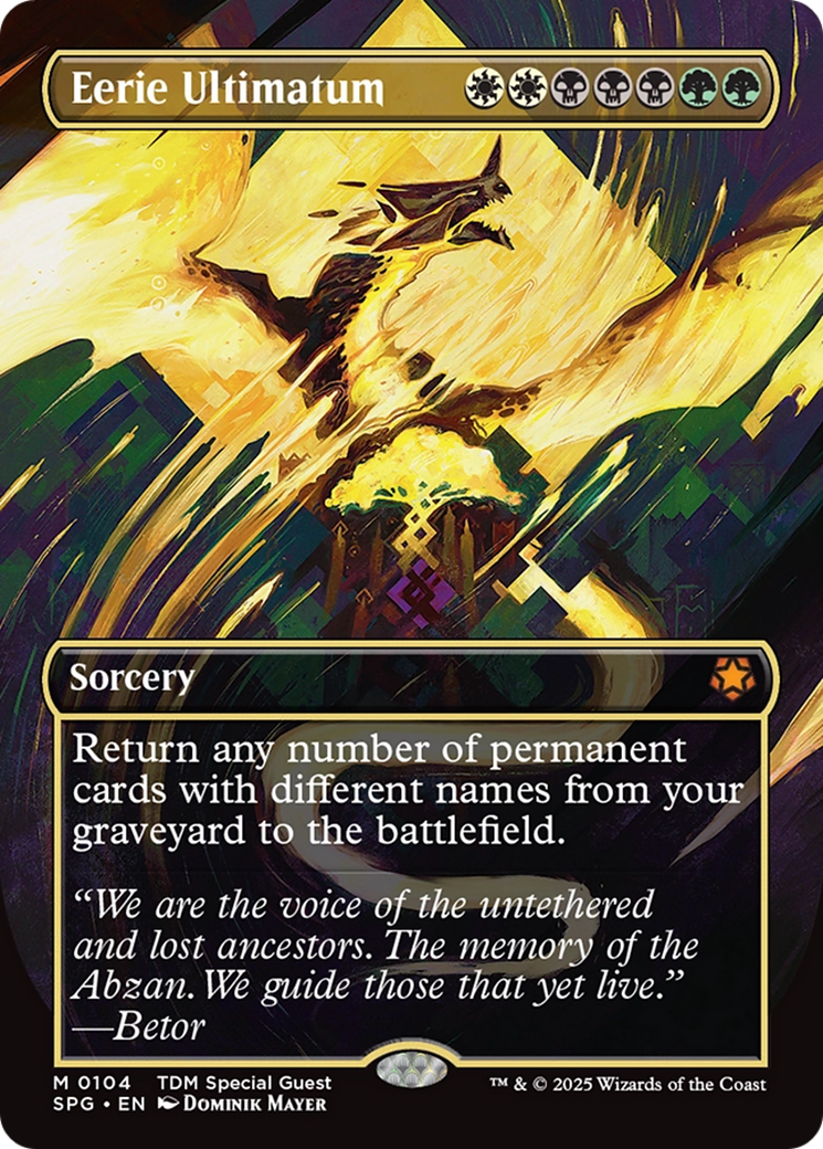 Eerie Ultimatum (Borderless) (SPG-104) [Special Guests] Foil