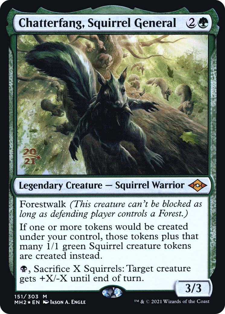 Chatterfang, Squirrel General (PRE-151S) [Modern Horizons 2 Promos] Foil