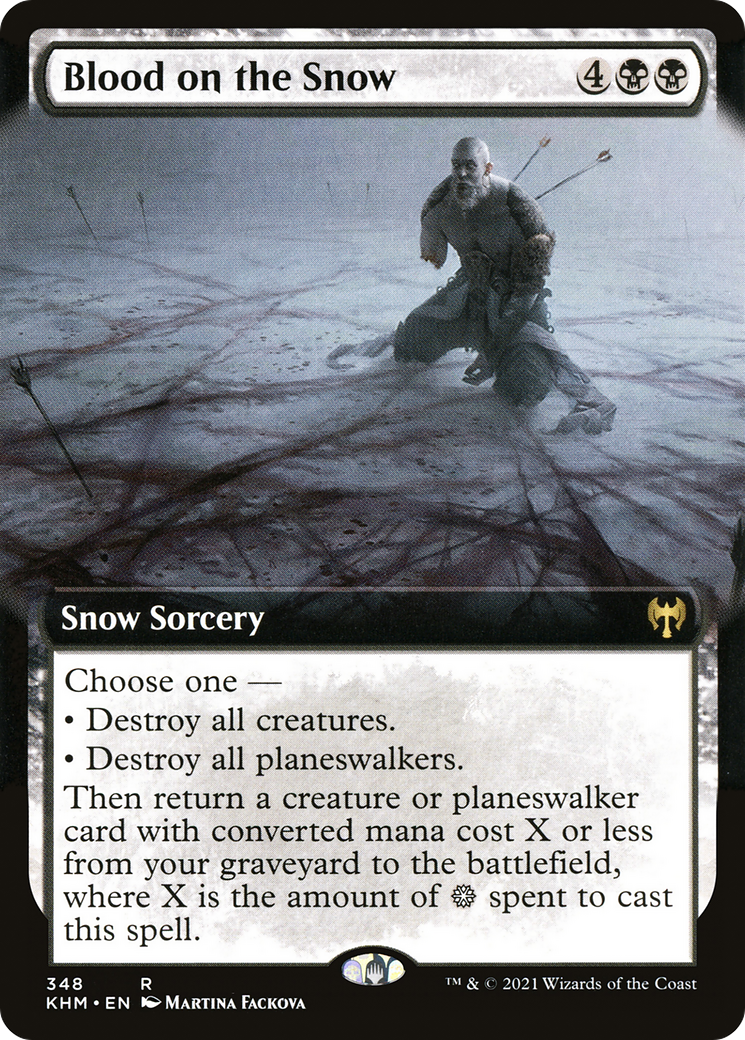 Blood on the Snow (Extended Art) (KHM-348) [Kaldheim] Foil