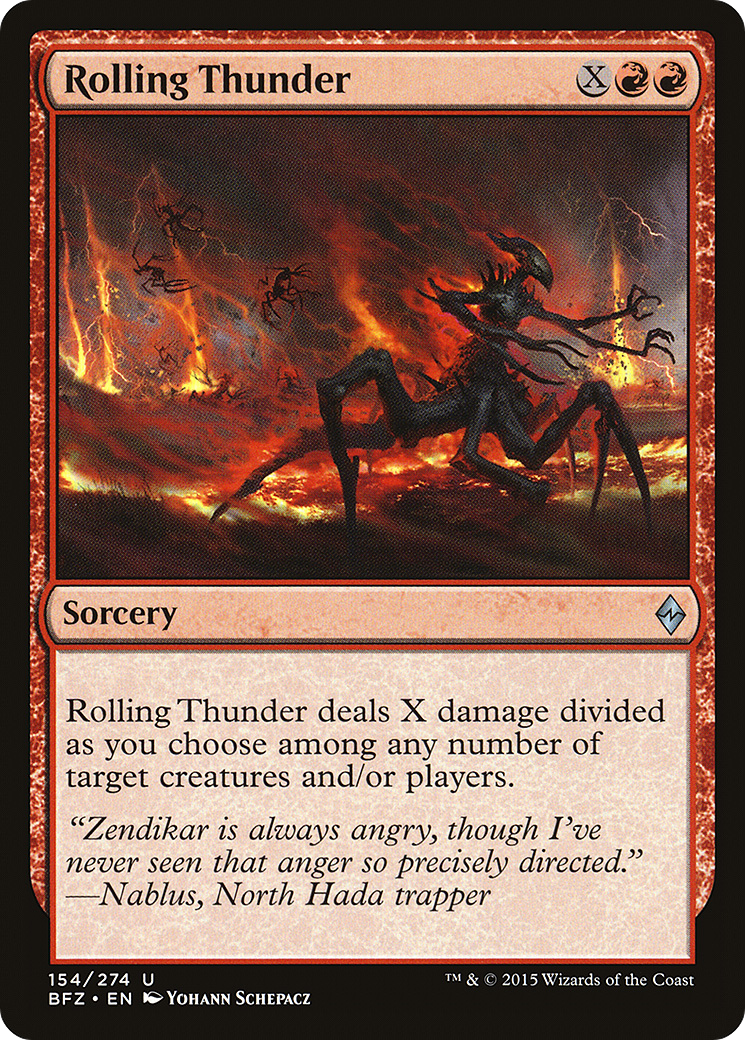 Rolling Thunder (BFZ-154) [Battle for Zendikar] Foil