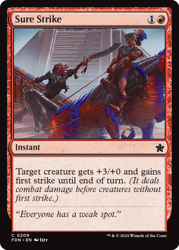 Sure Strike (FDN-209) [Foundations] Foil