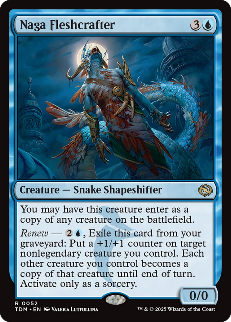 Naga Fleshcrafter (TDM-052) [Tarkir: Dragonstorm] Foil