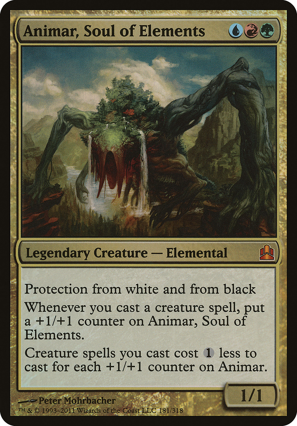 Animar, Soul of Elements (Commander) (OVER-181) [Commander 2011 Oversized] Foil