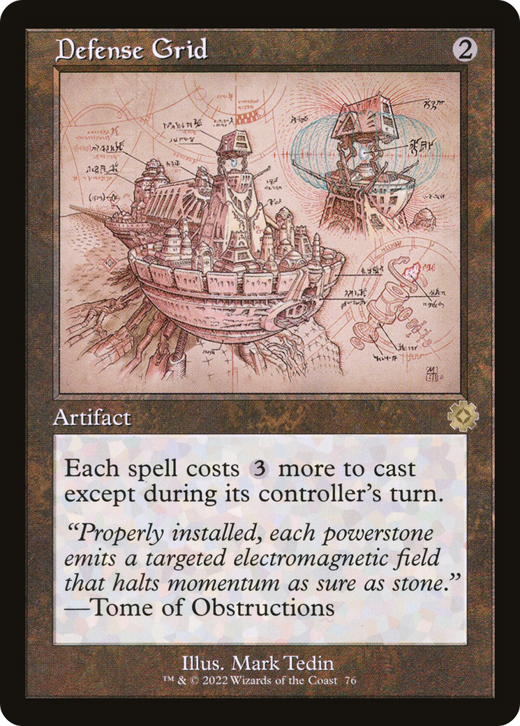 Defense Grid (Schematic) (BRR-076) [The Brothers' War Retro Artifacts] Foil