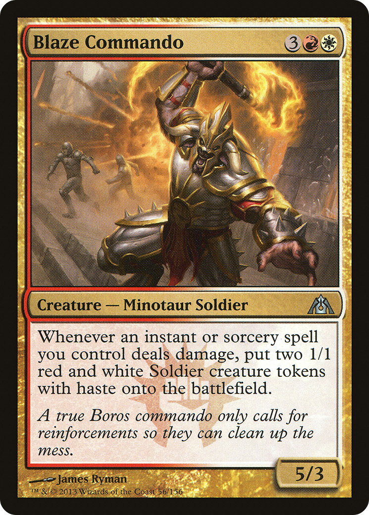 Blaze Commando (DGM-056) [Dragon's Maze] Foil
