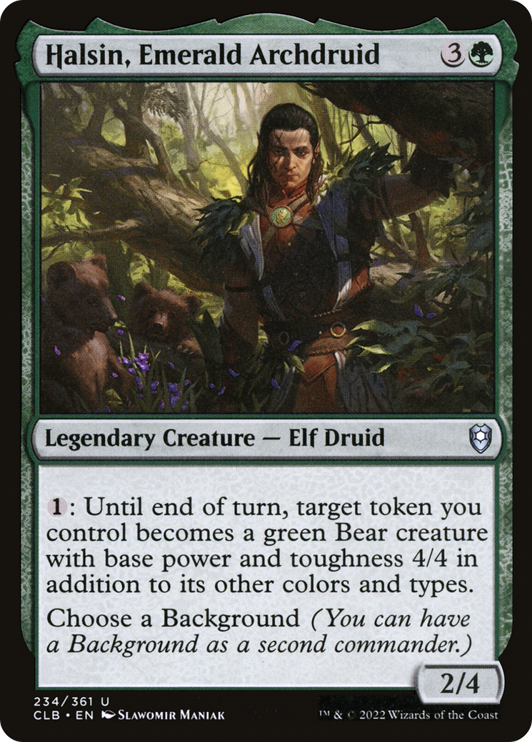 Halsin, Emerald Archdruid (CLB-234) [Commander Legends: Battle for Baldur's Gate] Foil