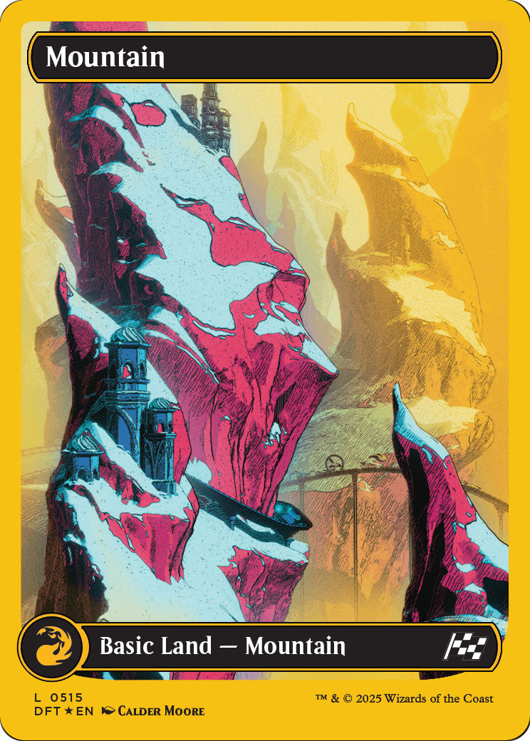 Mountain (DFT-515) (First-Place Foil) [Aetherdrift] Foil