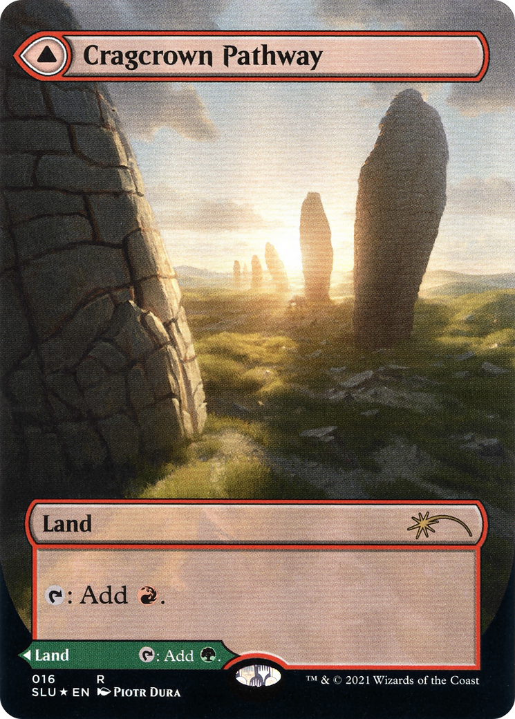 Cragcrown Pathway (Borderless) (SLU-016) (Showcase) [Secret Lair: Ultimate Edition] Foil