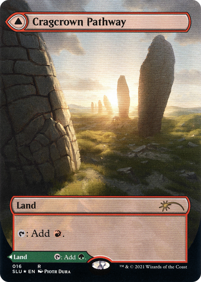 Cragcrown Pathway (Borderless) (SLU-016) (Showcase) [Secret Lair: Ultimate Edition] Foil