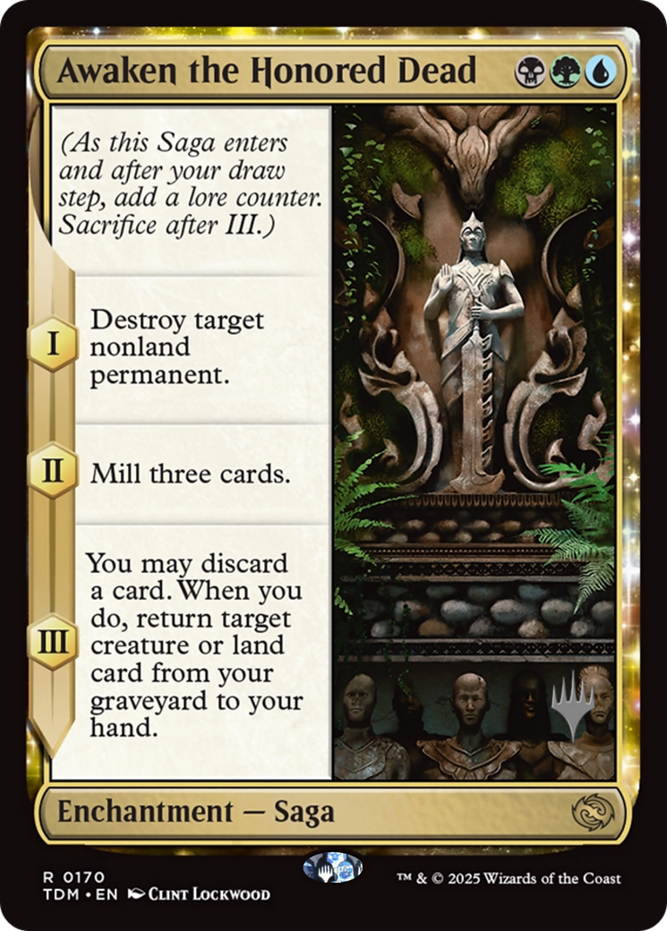 Awaken the Honored Dead (PPTDM-170) [Promo Pack: Tarkir: Dragonstorm]