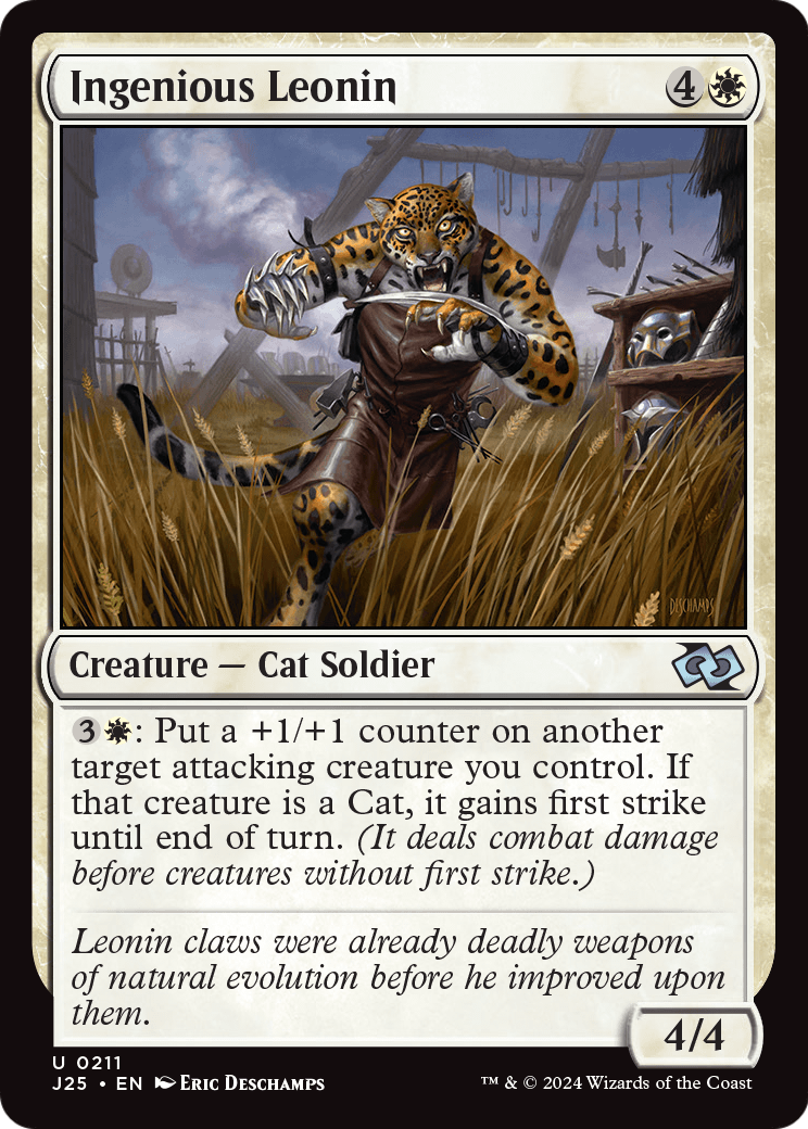 Ingenious Leonin (J25-211) [Foundations Jumpstart]