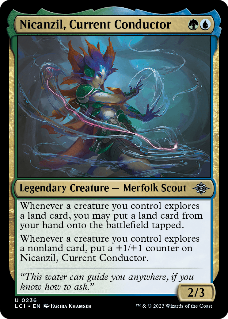 Nicanzil, Current Conductor (LCI-236) [The Lost Caverns of Ixalan] Foil
