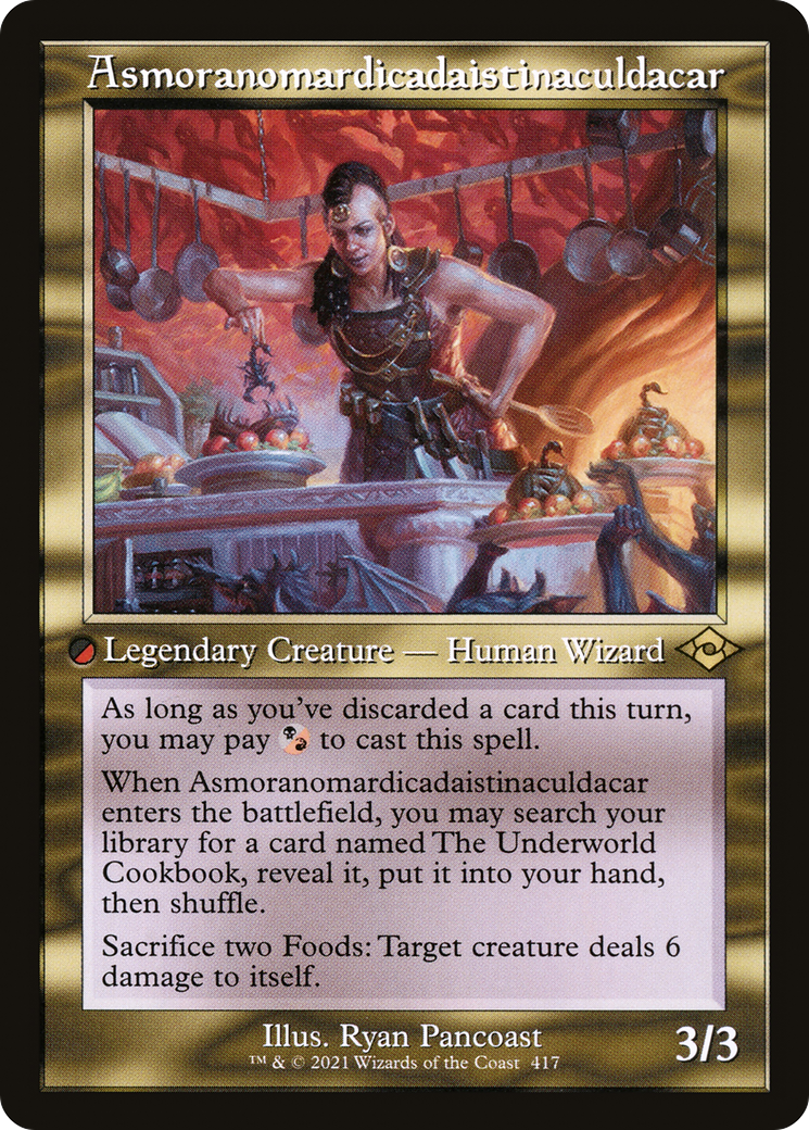 Asmoranomardicadaistinaculdacar (Retro Frame) (MH2-417) [Modern Horizons 2] Etched Foil